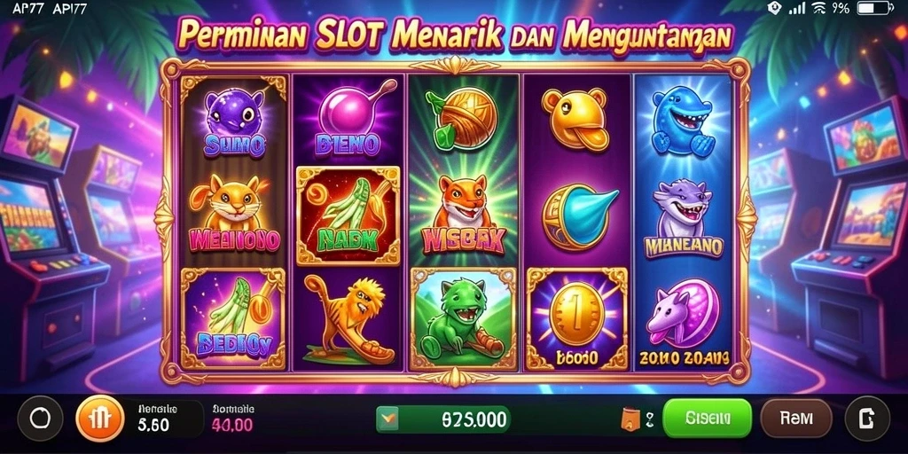Screenshot utama menampilkan gameplay seru dari API77.