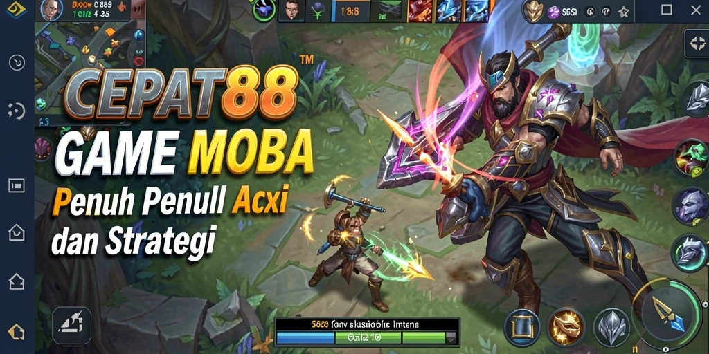 Gameplay seru MOBA CEPAT88 dengan aksi tim yang mendebarkan.