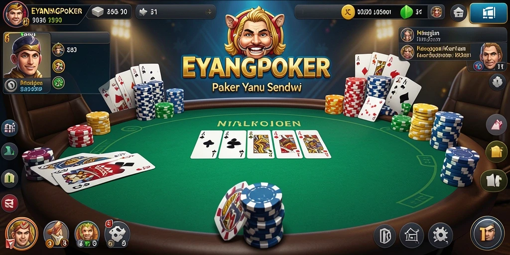 Tampilan gameplay EYANGPOKER yang menarik dan penuh tantangan.