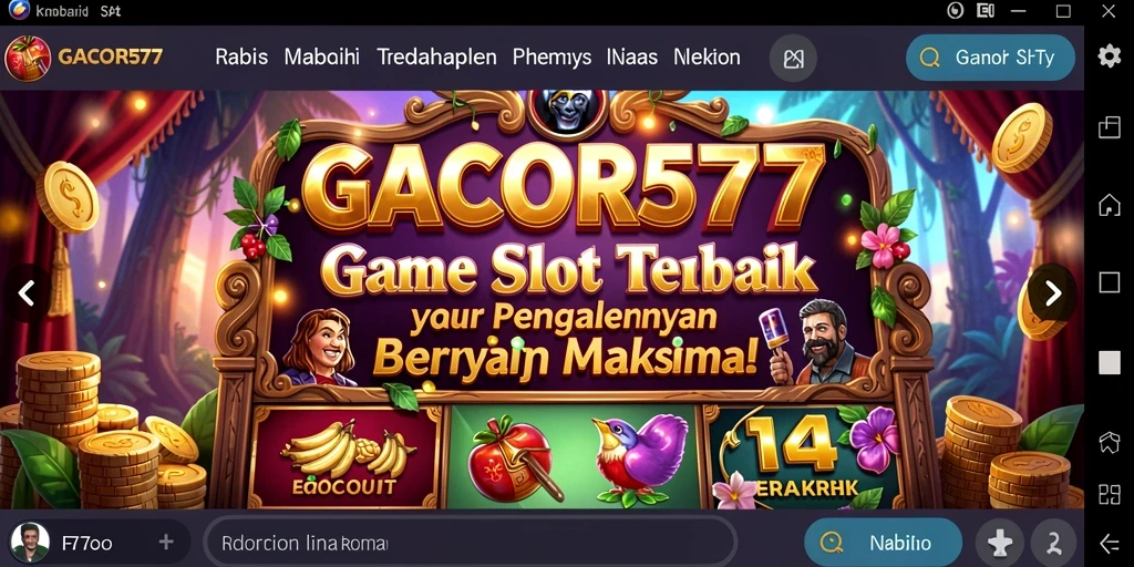 Tampilan gameplay GACOR577 yang mendebarkan dan penuh warna.