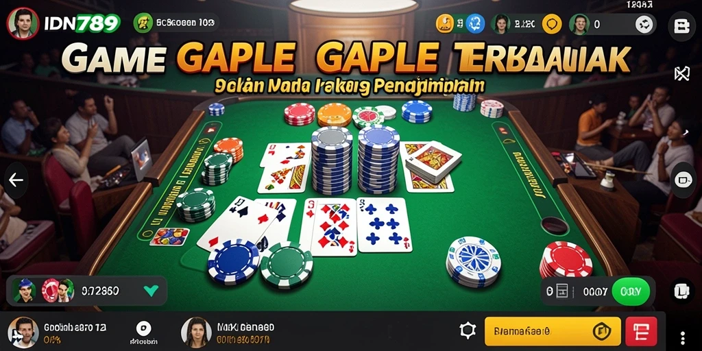 Tampilan gameplay Gaple yang menarik dan interaktif.