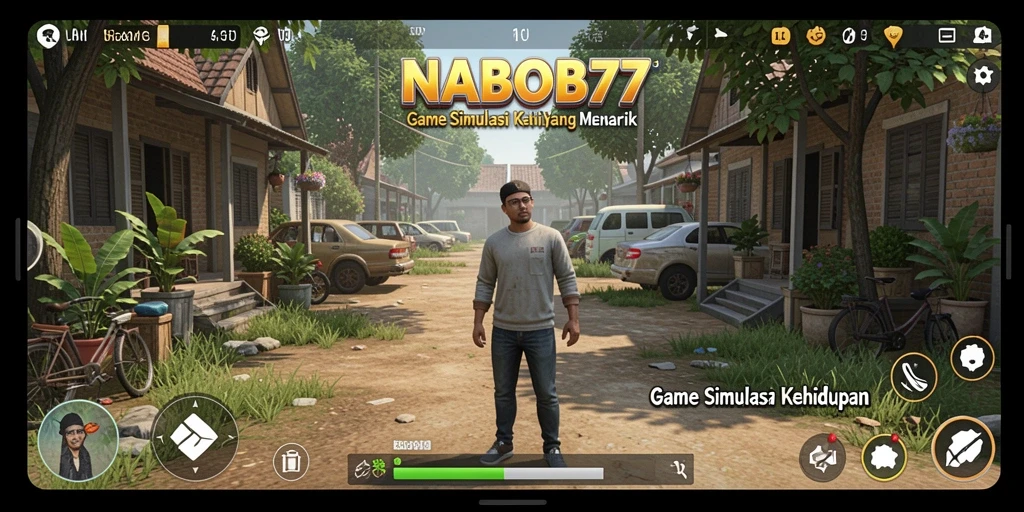 Tampilan gameplay menarik NABOB77 dengan interaksi karakter.