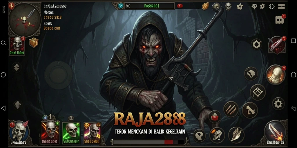 Tampilan gameplay RAJA288 yang mencekam dan menyeramkan.