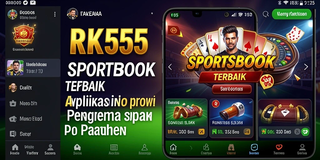 Tampilan aplikasi RK55 yang menarik dan gameplay yang seru.