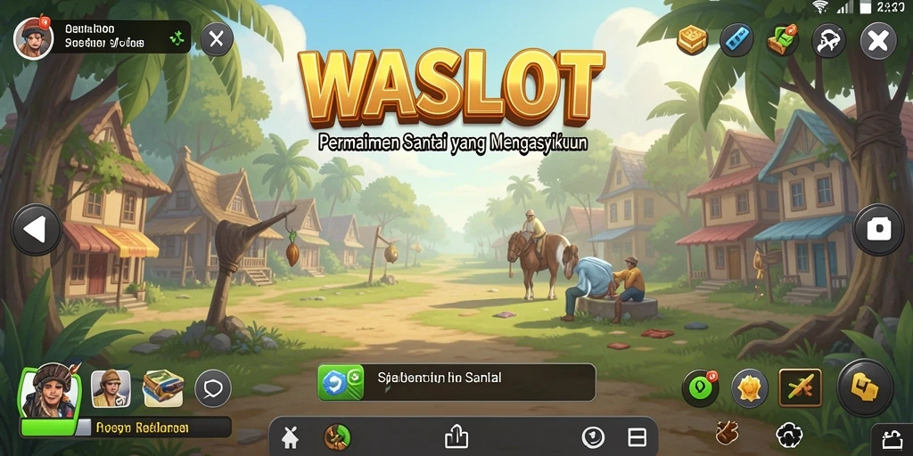Screenshot gameplay WASLOT menampilkan keseruan permainan santai.